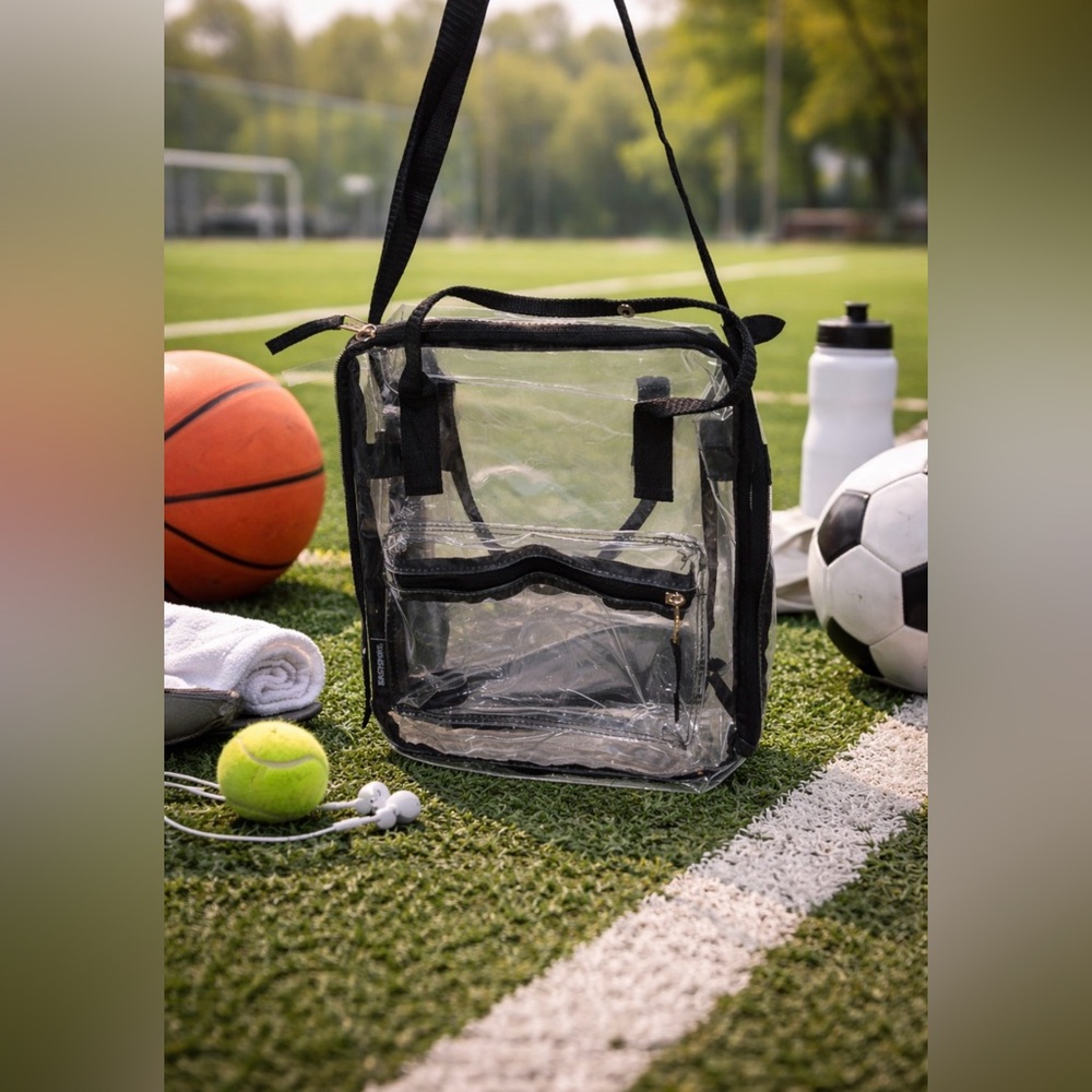 Clear Black Trim Bag